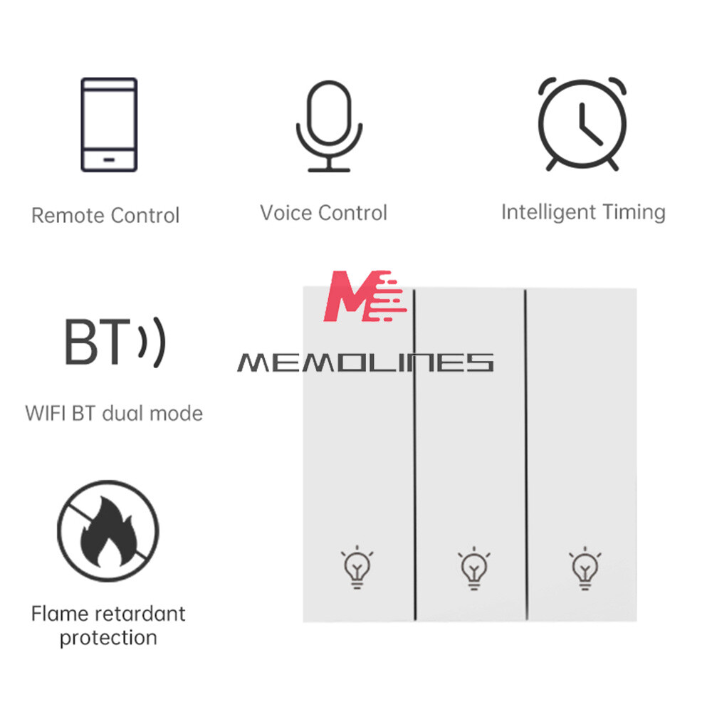 DH-315 Ewelink WiFi Smart Switch Light Control Panel Remote Control Wall Switch