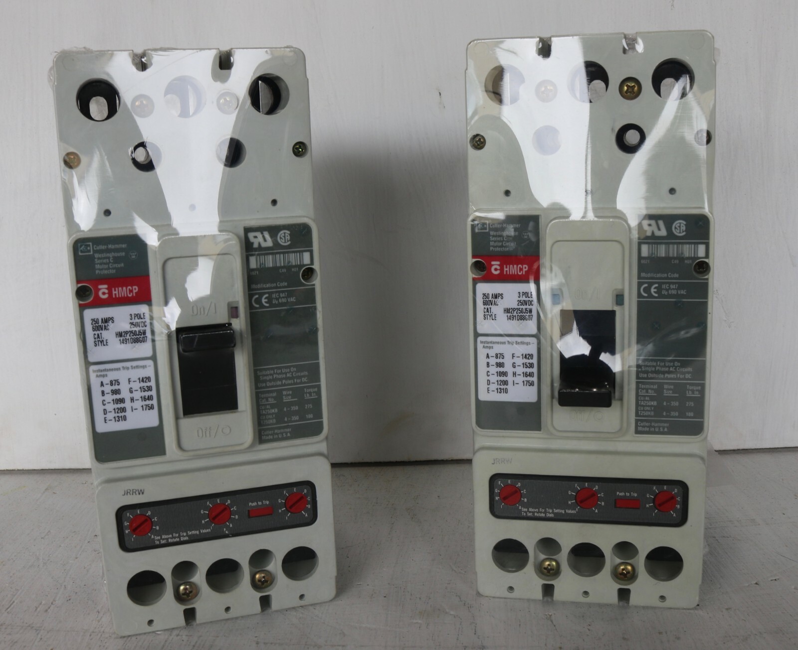 Cutler-Hammer HM2P250J5W 2 In Stock