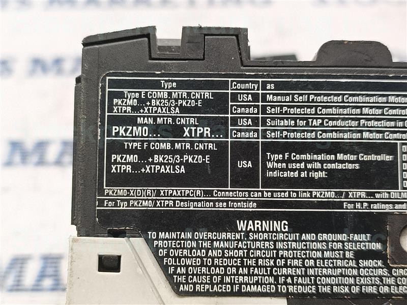 Eaton PKZM0-04-SC XTPRS CP40BC1 Motor Circuit Breaker Fast Ship 30 Days Warranty