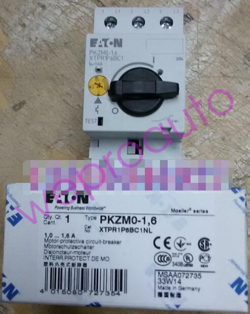 1PCS New Eaton Moeller PKZM0-1.6 PKZM0-1,6 Circuit Breaker 1-1.6A In Box Brand