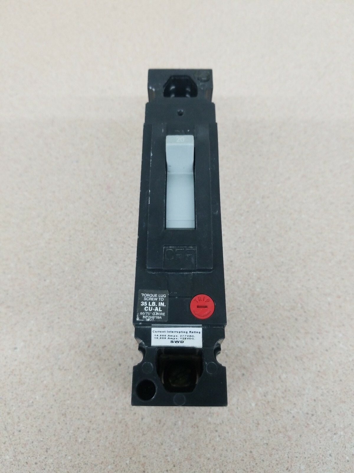 LOT OF 2 General Electric TED113020 Circuit Breaker