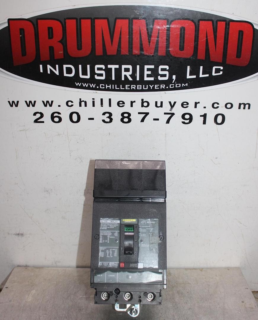 SQUARE D POWERPACT I-LINE CIRCUIT BREAKER HJA36100 100 AMP 600 VAC 3-POLE
