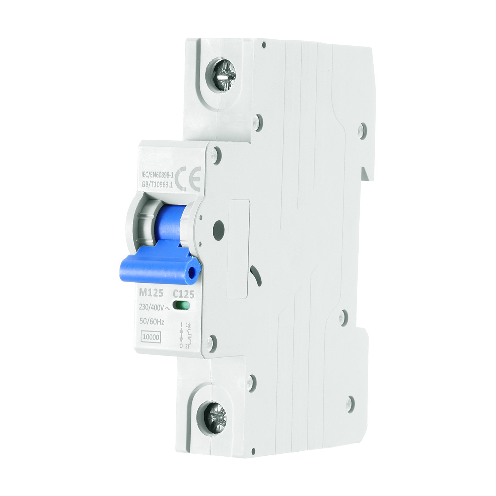 Miniature Circuit Breaker 1P 125A AC 230V/400V M125 DIN Rail Mount Blue