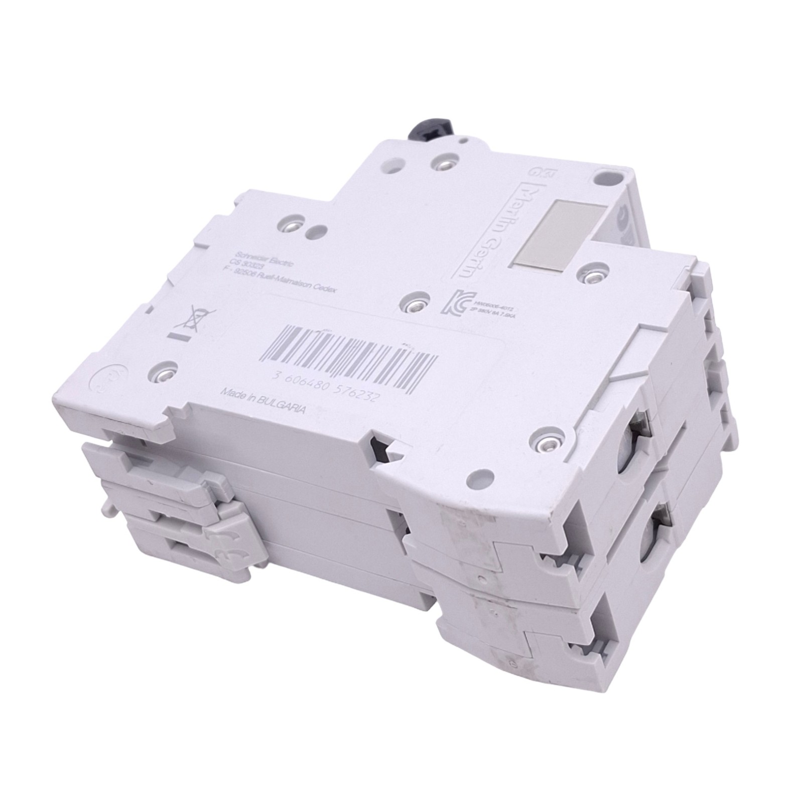 Schneider Electric M9F11206 C60NC6A Circuit Breaker, 2-Pole 6A, 415VAC Max
