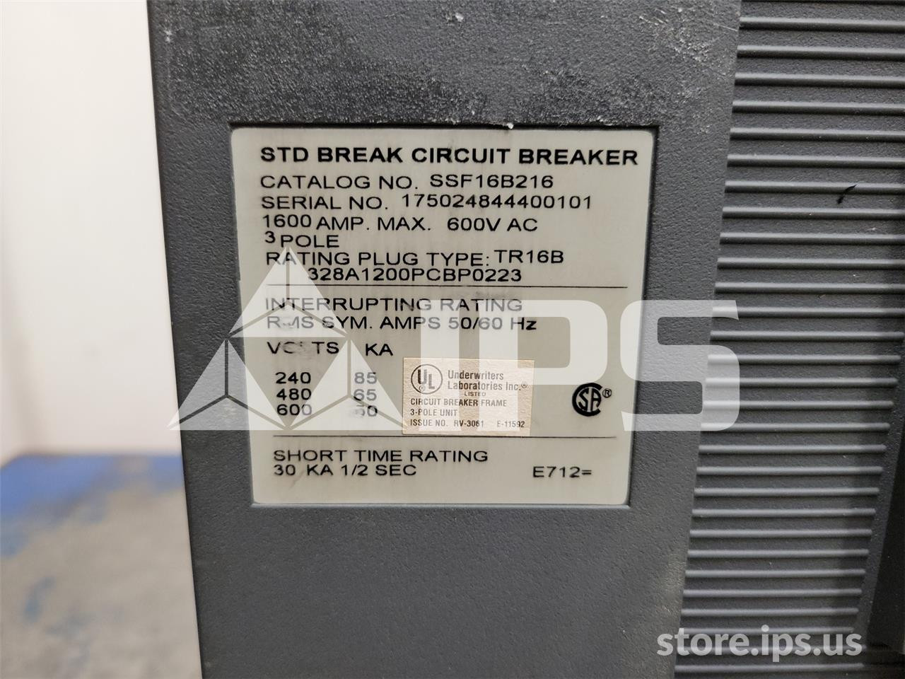 SSF16B216 – 1600A GE SSF POWER BREAK II EO/BI SKU021185