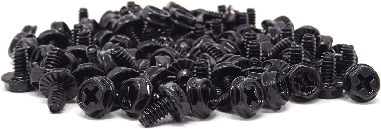 100PCS 6#-32X6 Hex Phillips Head Replacement PC Computer Case Mounting Screws Fa