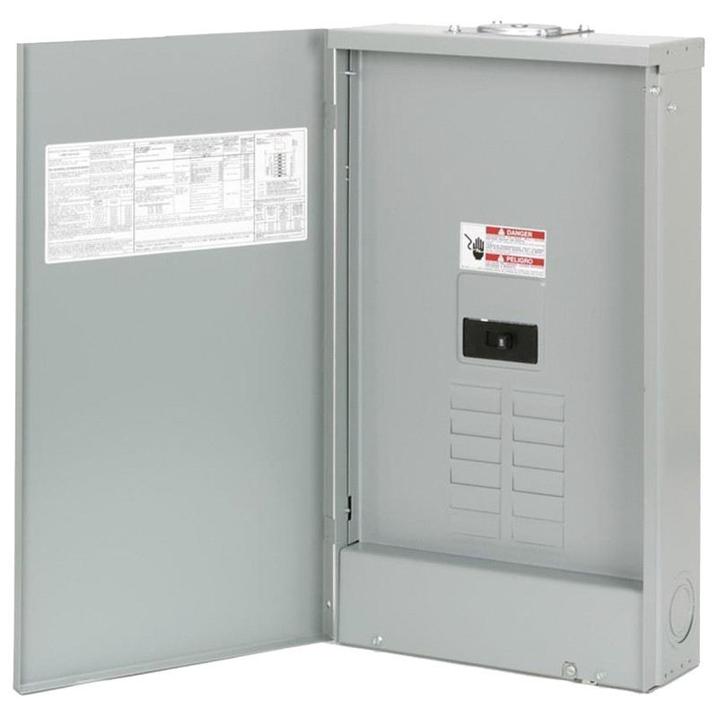Eaton BRP08B200RF Load Center, 24-Pole, 200 A, 8-Space, 16-Circuit, Main Breaker