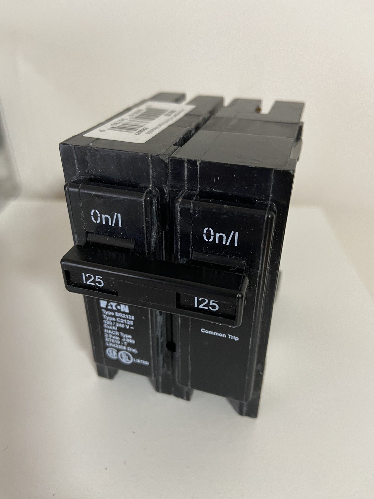 Eaton BR 2125 125Amp Double Pole Standard Trip Circuit Breaker