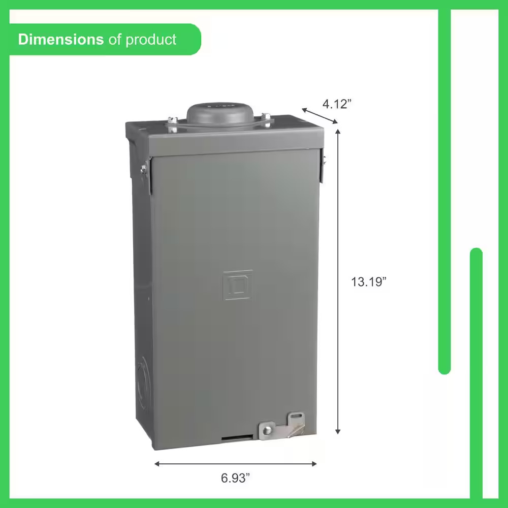 QO 100 Amp 2-Pole Outdoor Circuit Breaker Enclosure with QO2100 Breaker Included