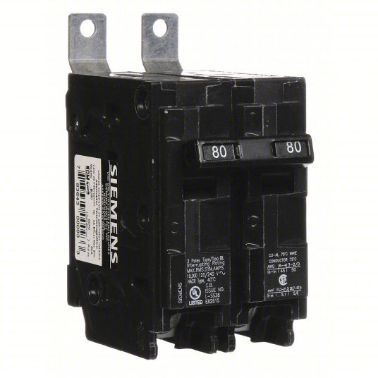 Siemens B250 50A 2 Pole Circuit Breaker