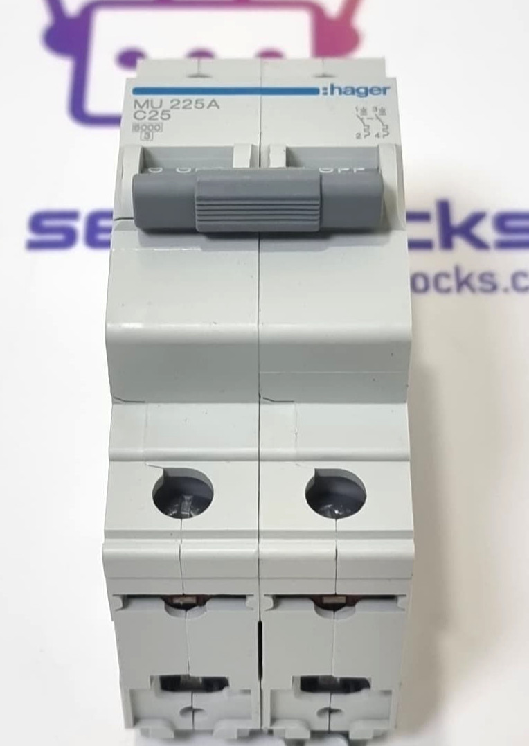 HAGER MU225A Circuit Breaker 451715 2P 25A