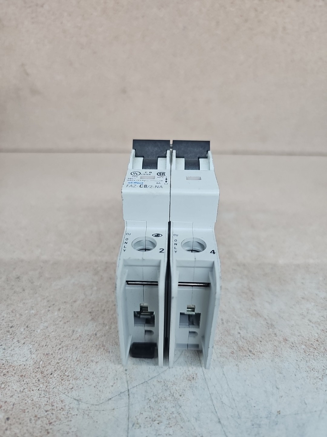 Eaton FAZ-C8/2-NA Iec Miniature Circuit Breaker 8A 2 Pole