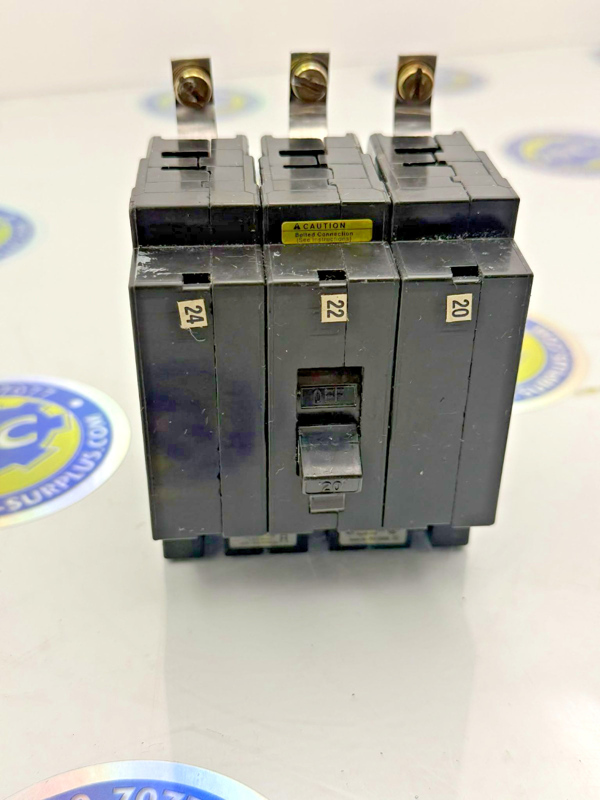Square D EHB34020 3-Pole 20A Circuit Breaker EHB Series Bolt-On