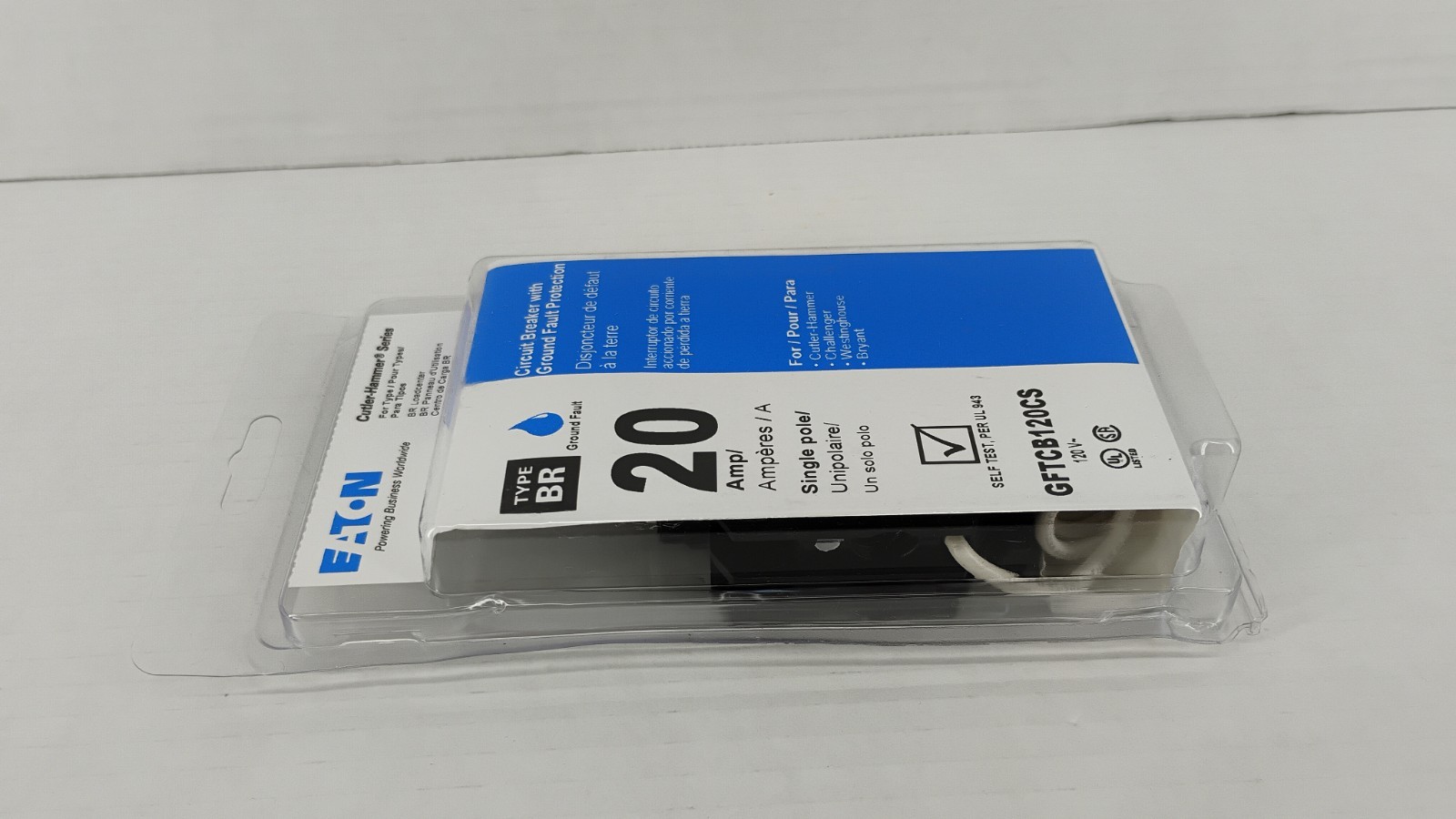 Eaton GFTCB120CS Miniature Circuit Breakers (MCBs). NEW