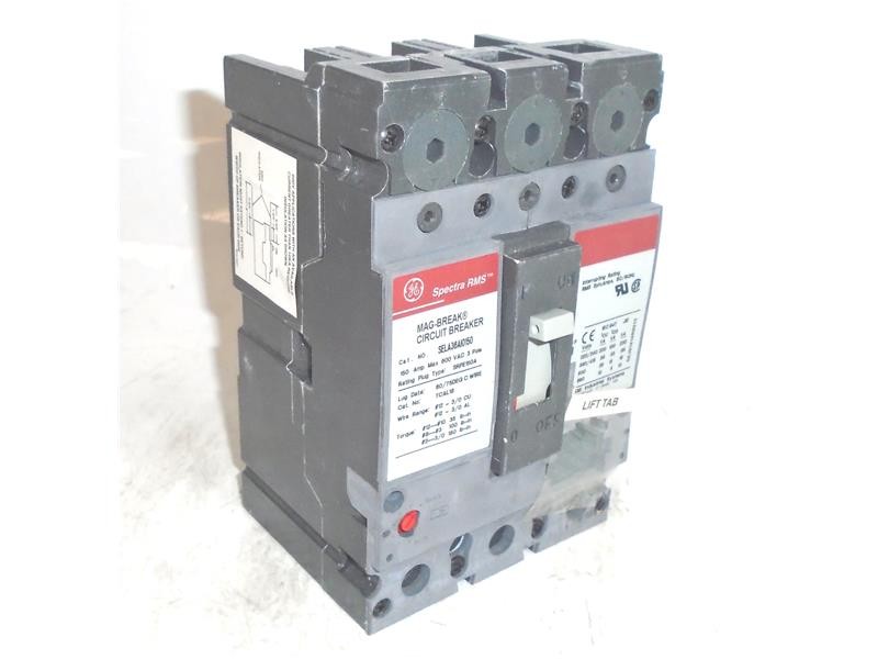 SELA36AI0150 GENERAL ELECTRIC CIRCUIT BREAKER 150 AMP 3 POLE 600 NEW – OPEN BOX