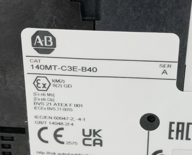 New Allen Bradley 140MT-C3E-B40 Ser. A Motor Protector Breaker 2.5-4A
