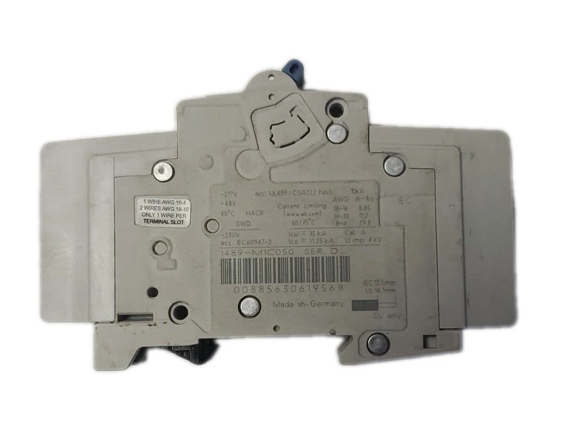 A-B Allen Bradley 1489-M D 5A (1489-M1D050) Circuit Breaker Ser-C