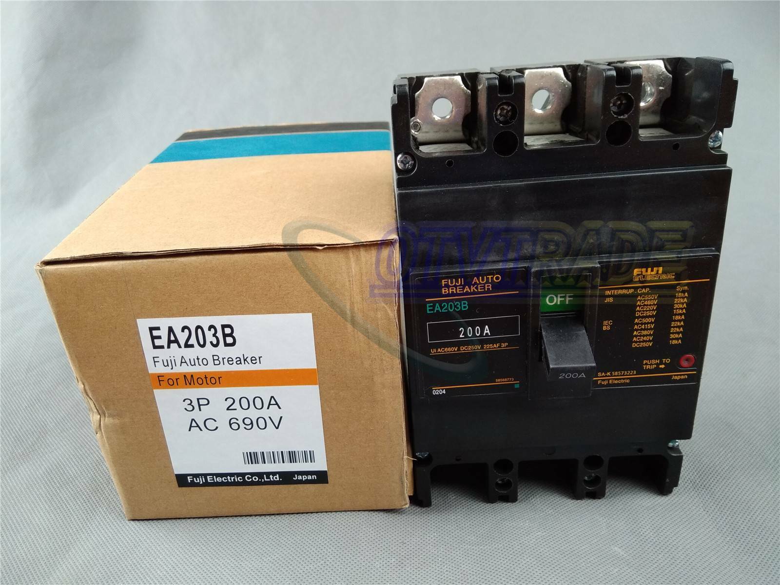 New Fuji EA203B Automation Auto Circuit Breaker 200A/690V 3P