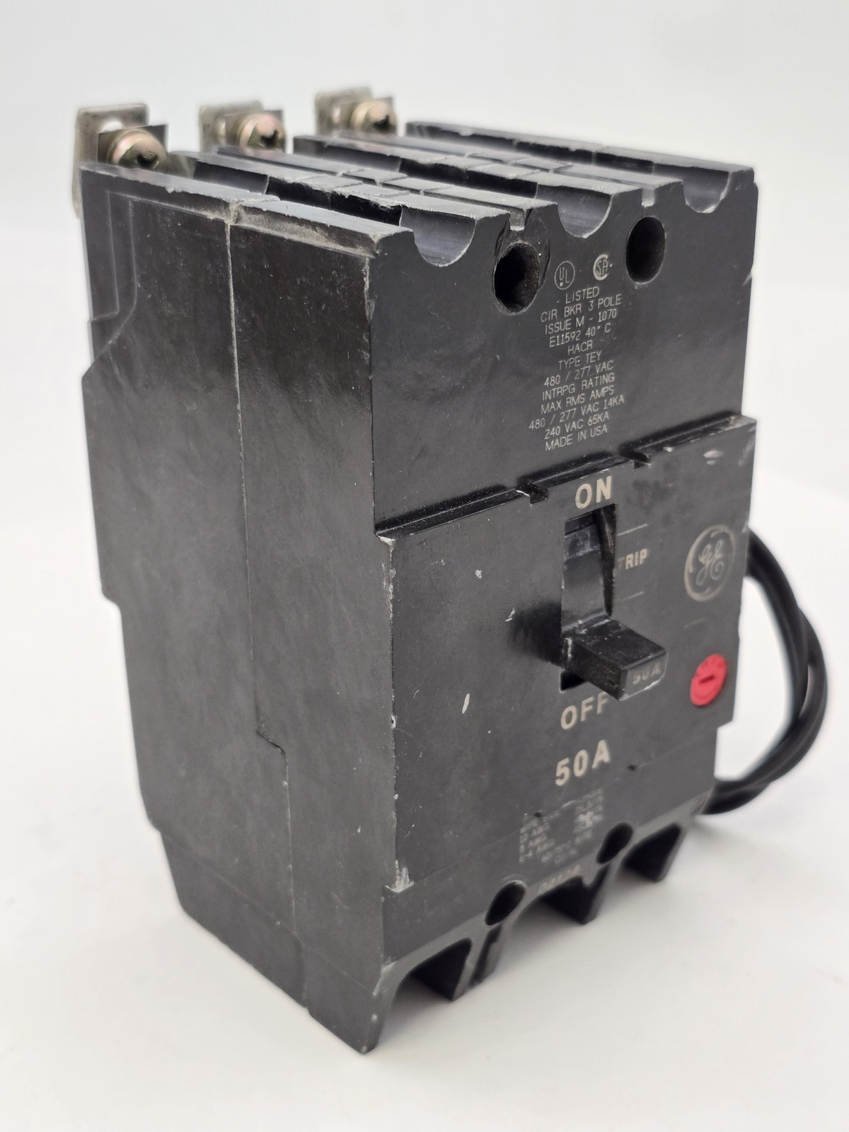 General Electric TEY350ST12 Bolt-On Circuit Breaker Shunt Trip 50A 3P 480/277V