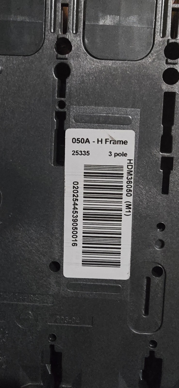 Square D HDM36050 50 Amp 3 Pole 600V Molded Case Circuit Breaker Power PacT