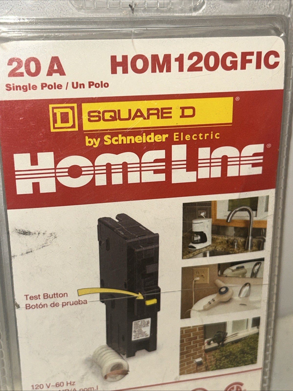 Square D Homeline Circuit Breaker & Ground-Fault Circuit-Interrupter HOM120GFIC