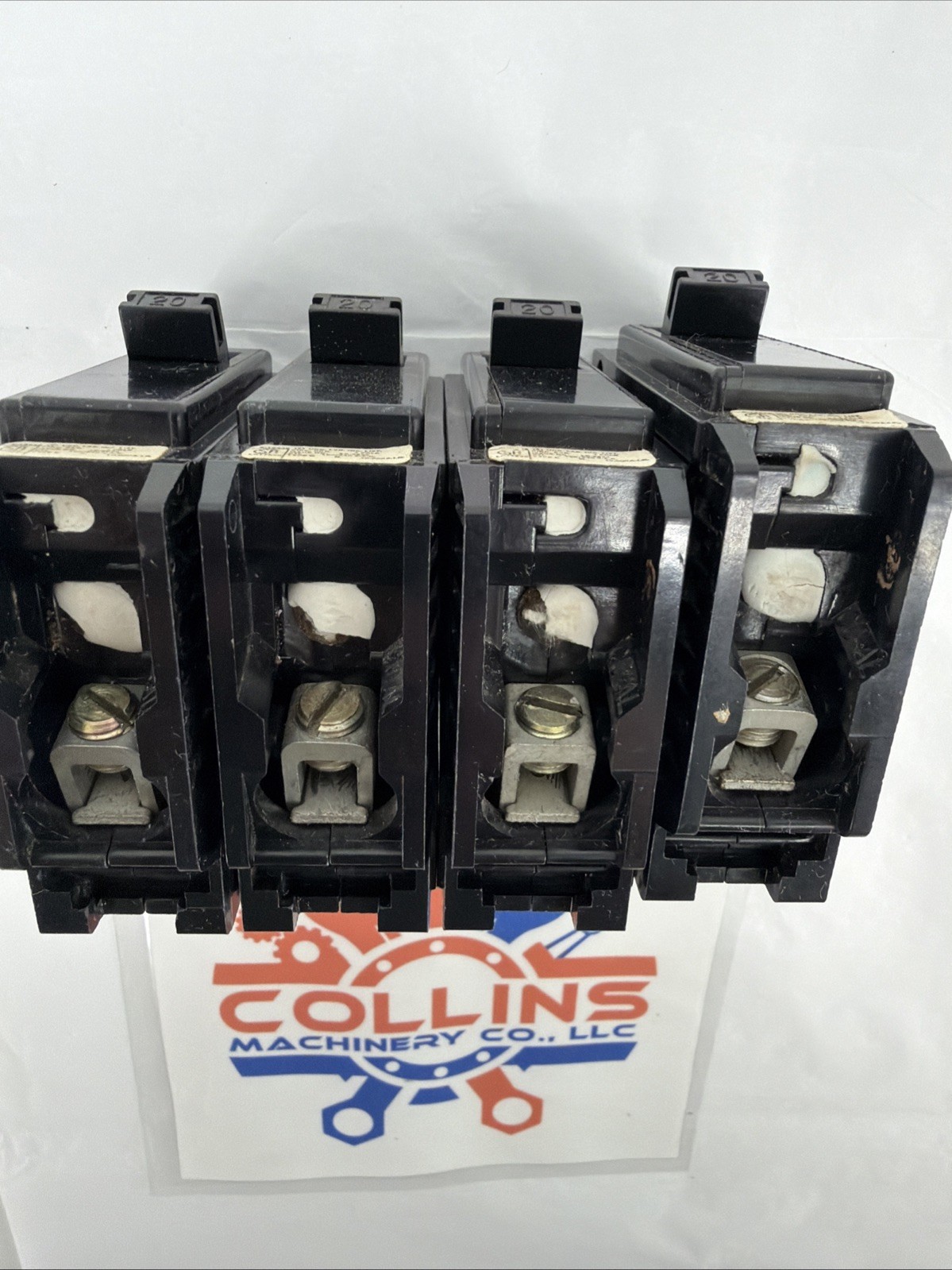 (Lot of 4) GTE Sylvania C120, 20A, 1 Pole, Type C, 120/240V, Plug In