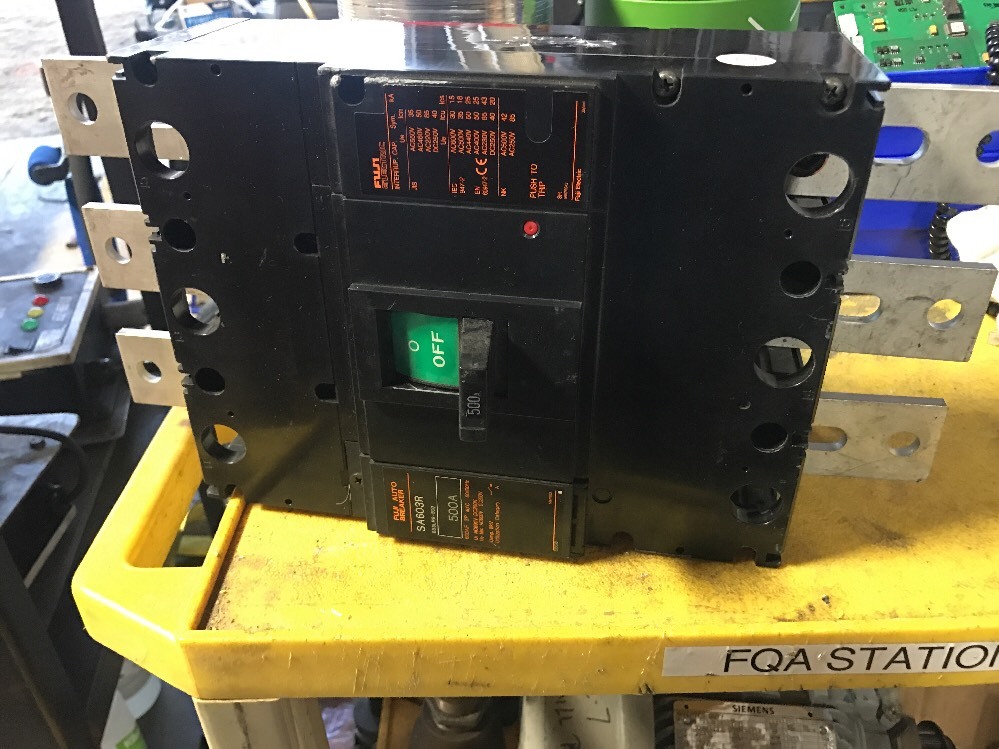 Fuji Electric SA603R 500A 600V Molded Case Auto Circuit Breaker