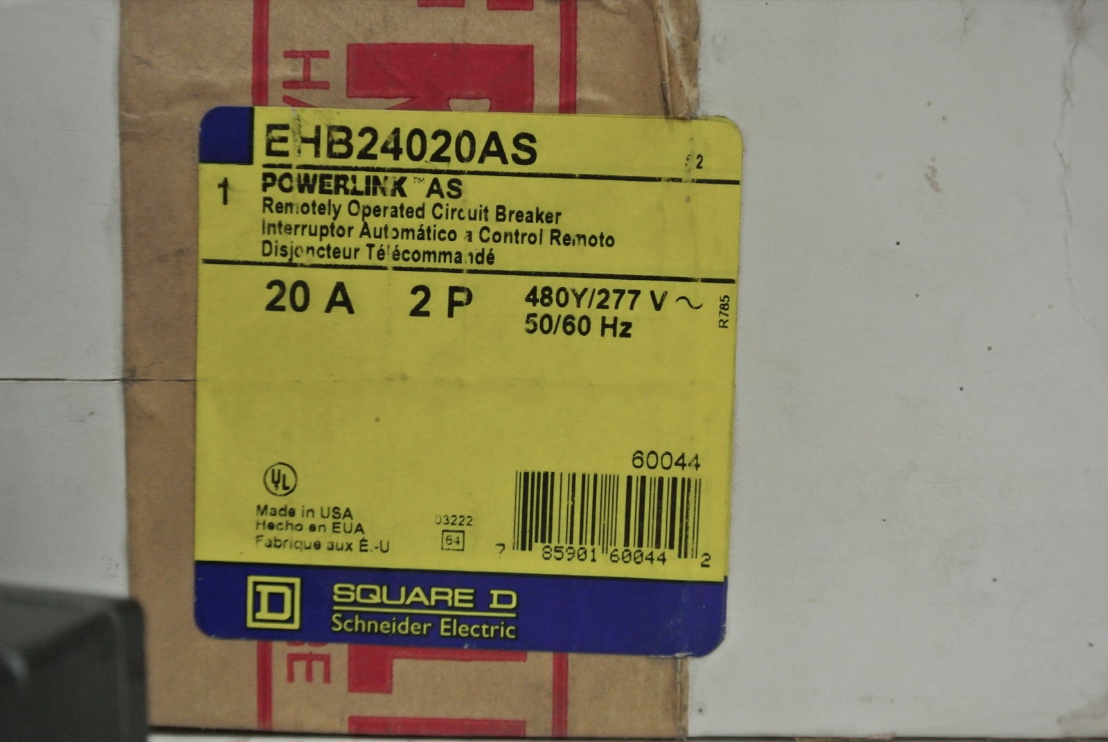 Brand New Square D EHB24020AS In Original Box