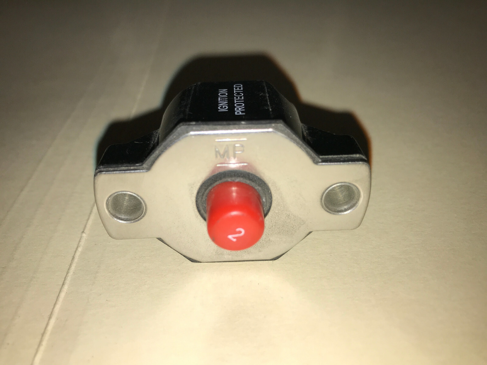 Mechanical Products Ignition Proof Panel Mount Circuit Breaker,2A,1800-E1-1-2E