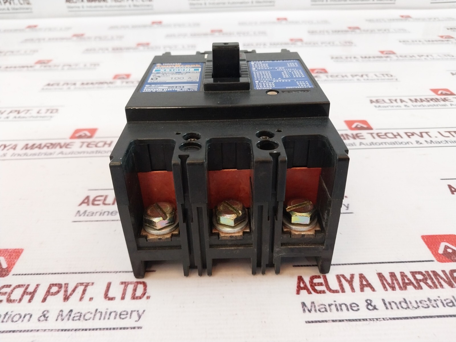 TERASAKI ELECTRIC XS100NB 3 Pole Tembreak Circuit Breaker 100A AC220V 50KA