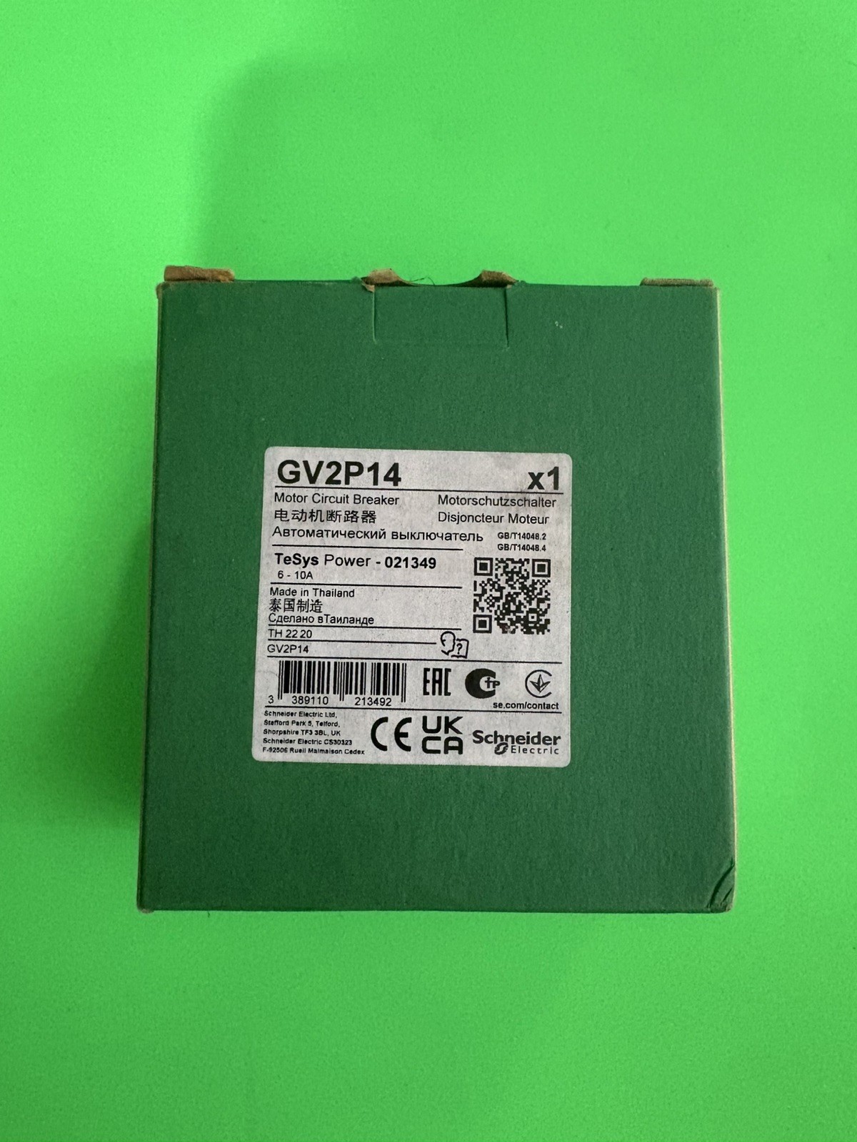 Deca Manual Starter and Protector,GV2P14 6-10A circuit protector,rotary handle