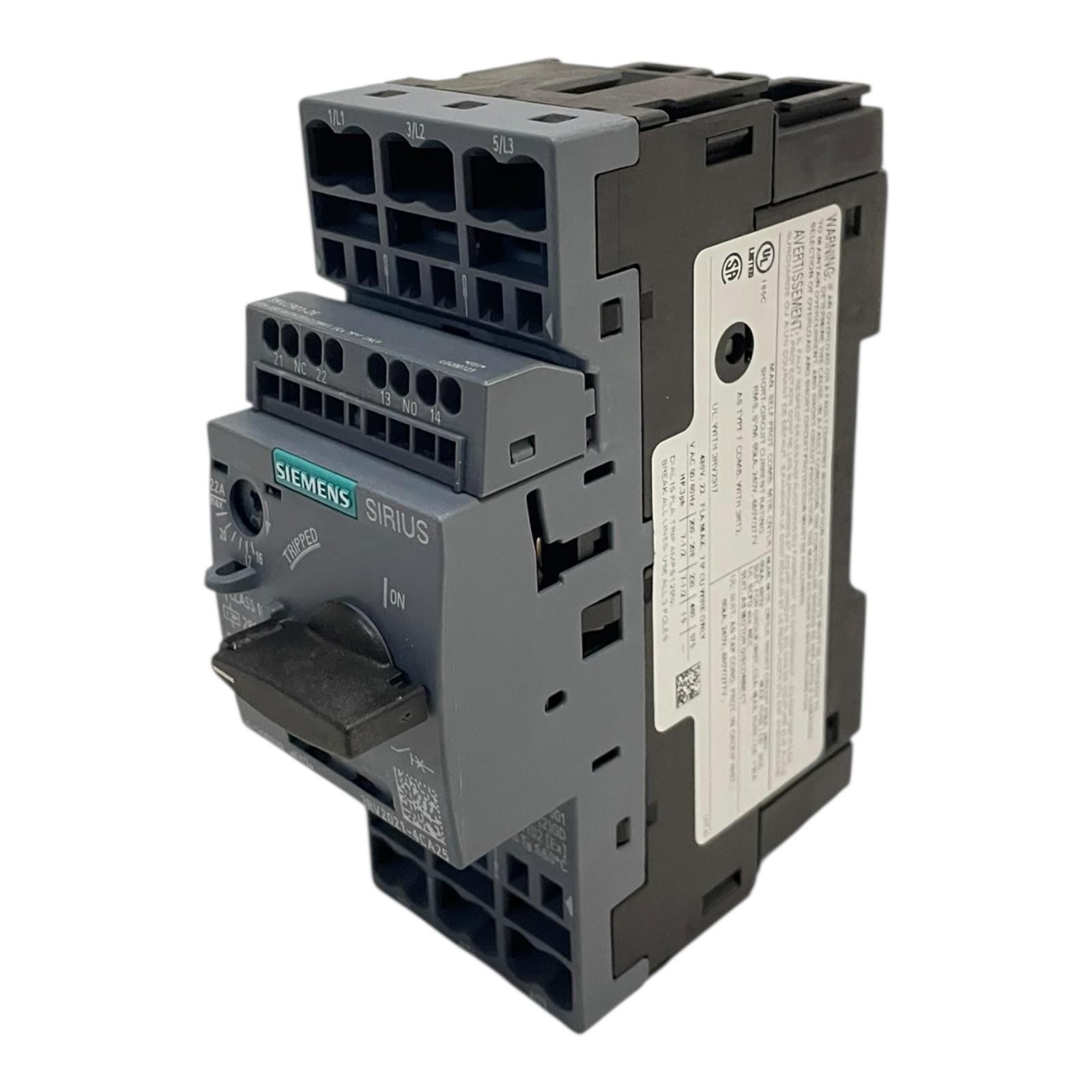 Siemens SIRIUS Circuit Breaker for Motor Protection 16…22A 3RV2021-4CA25