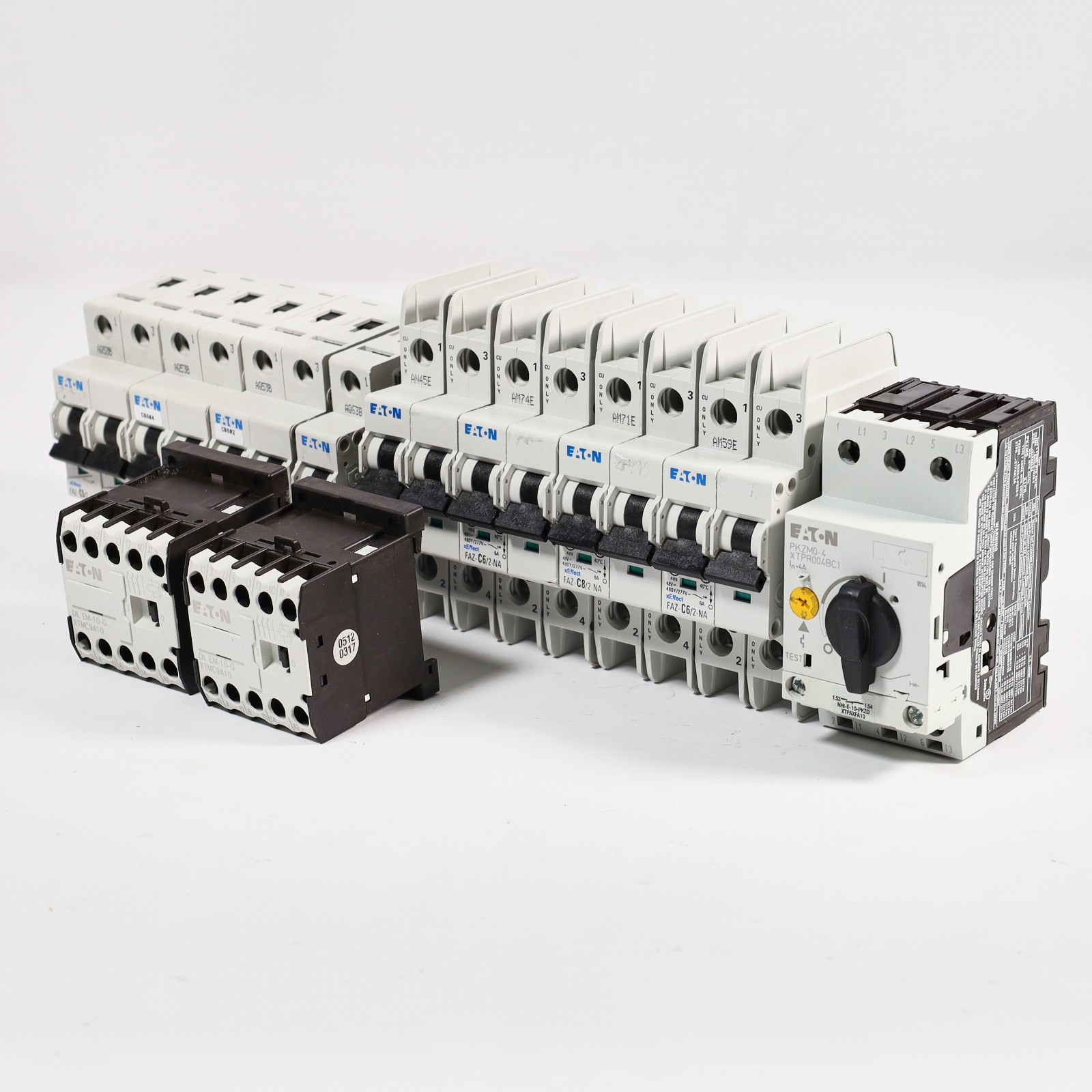 (Bundle of 11) Eaton Breakers and Contactors