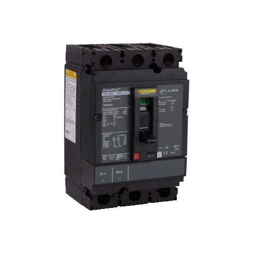 Square D HDM36050 50 Amp 3 Pole 600V Molded Case Breaker