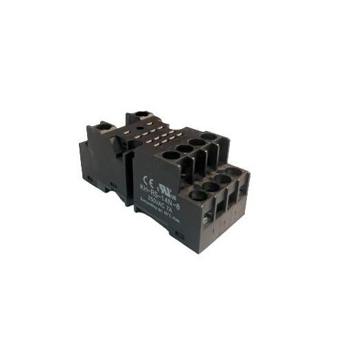 KH-RS-14N-8 KOINO RELAY SOCKET 7 AMP 250 VAC BLACK NEW