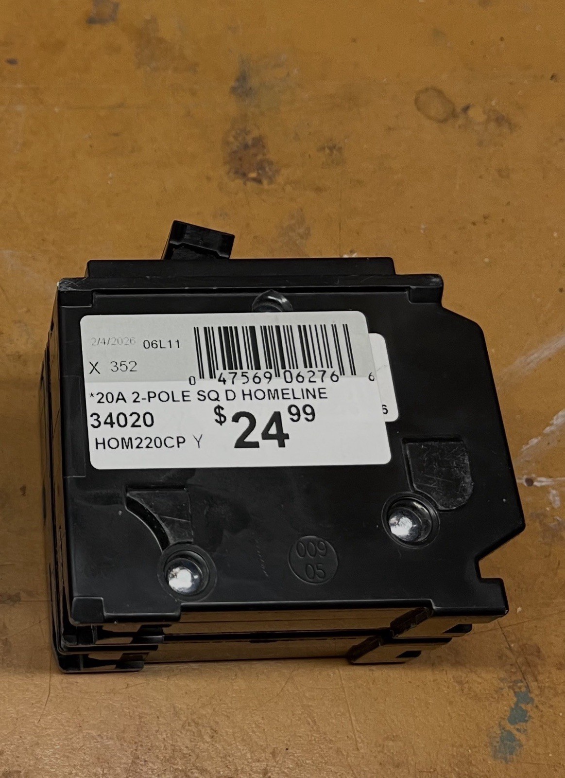 Square D HOM220CP 20 A Circuit Breaker