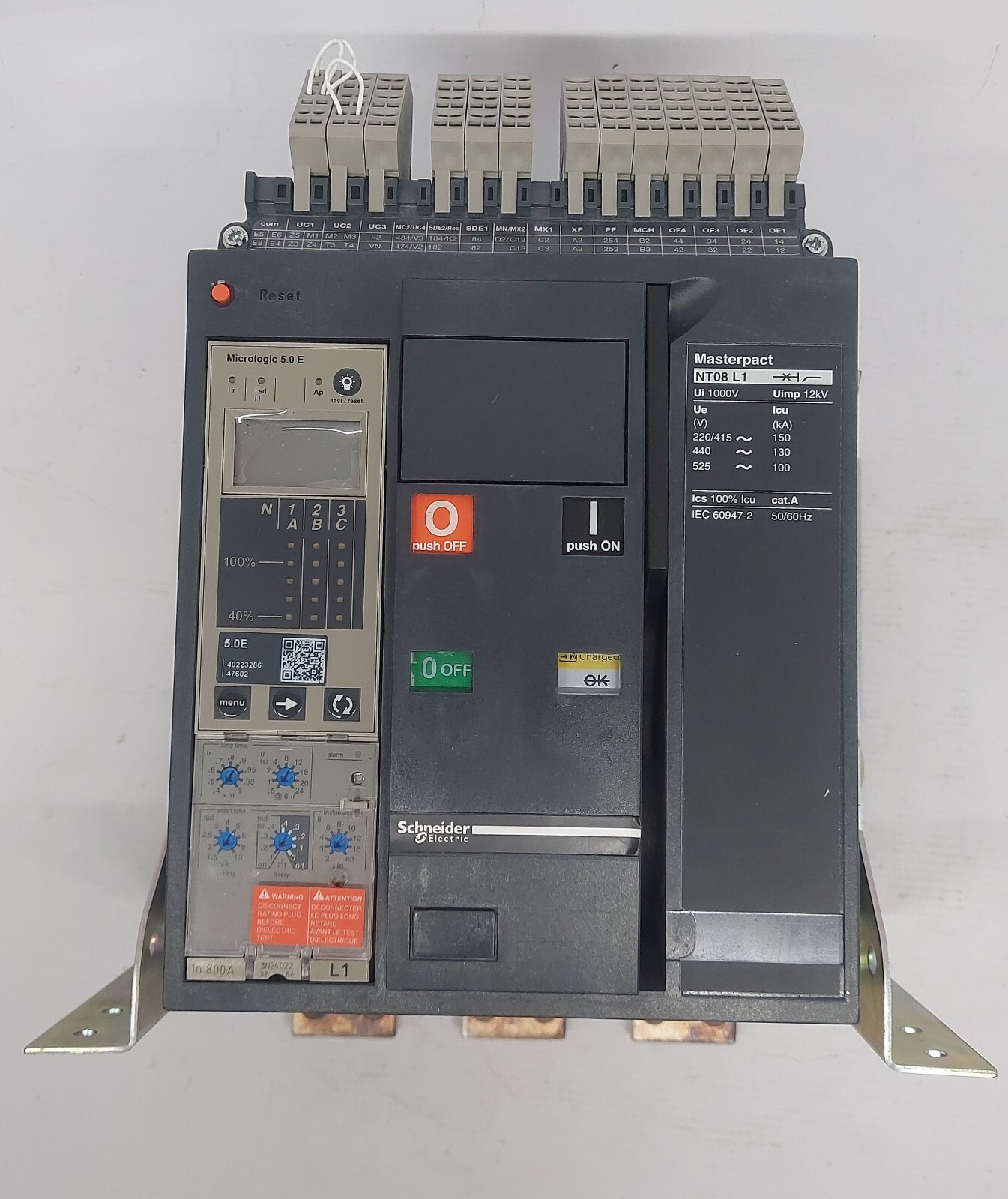 NEW SCHNEIDER MICROLOGIC 5.0 MASTERPACT NT08L1 13PEF5.0E Ui1000V TAIWAN