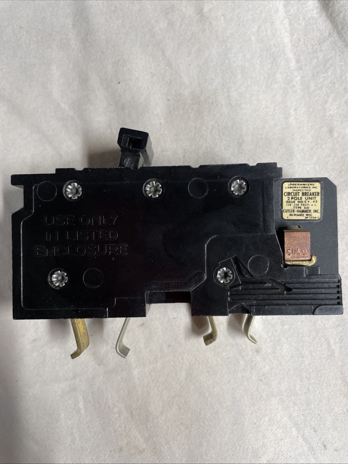 Cutler-Hammer XO120 20 Amp Circuit Breaker