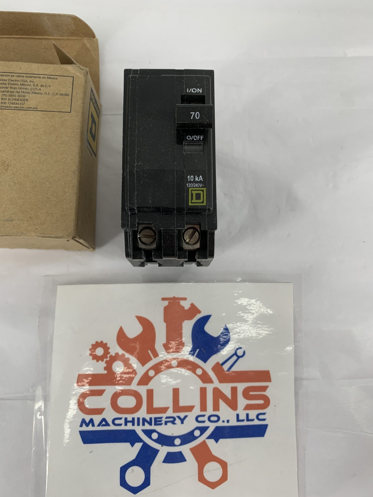 Square D QO270 70A 2P 120/240VAC Plug-On Miniature Circuit Breaker