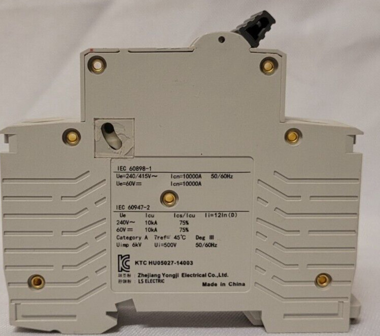 LS ELECTRIC BK63H D Curve 1P 16 amp 240V/415V DIN Circuit Breaker