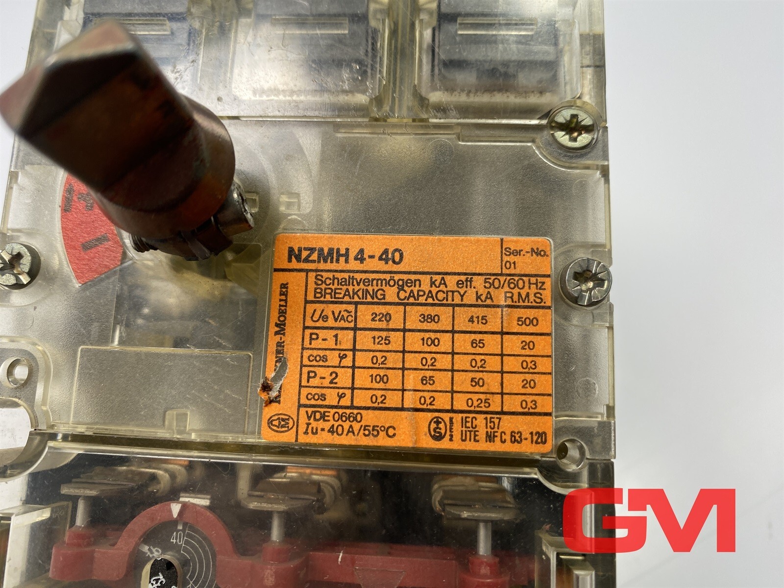 Klöckner Moeller Circuit Breaker NZMH 4-40 40A NHi Without Handle