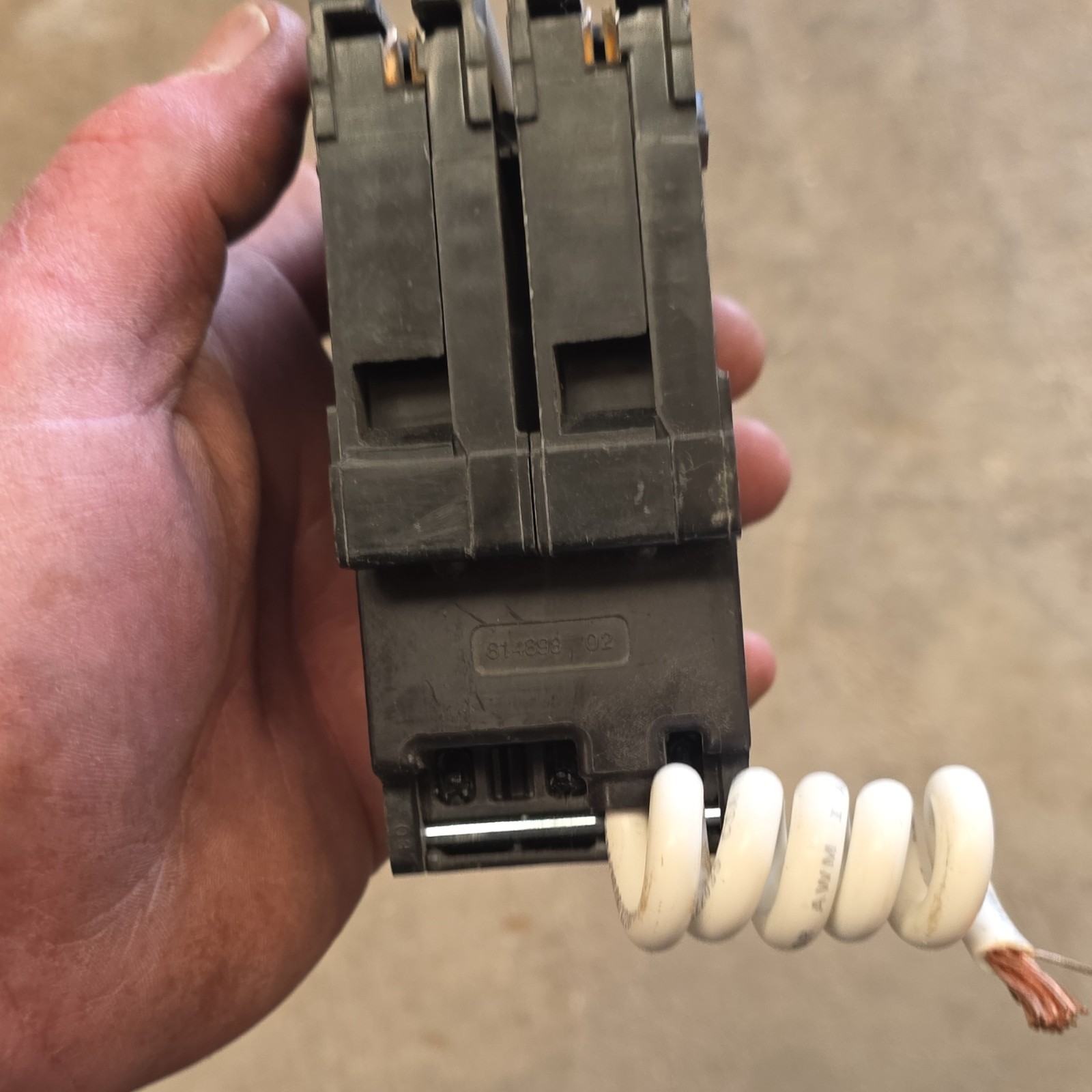 Siemens QPF2 20A 2-Pole 120/240V AFCI Circuit Breaker Test Button