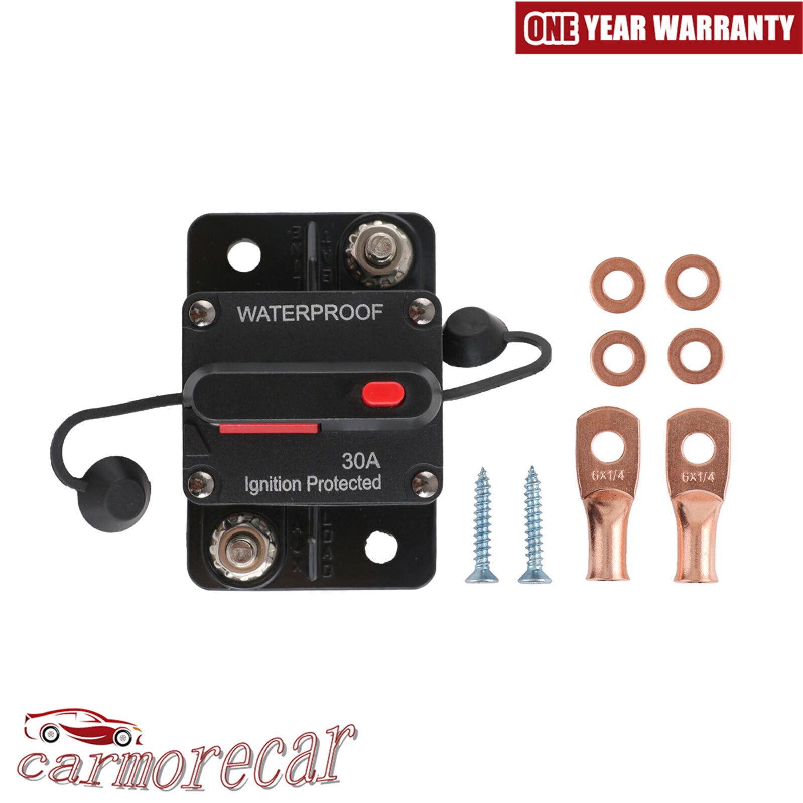 30A-300A AMP Circuit Breaker Fuse 12-48V DC Car Boat Manual Reset Switch IP67
