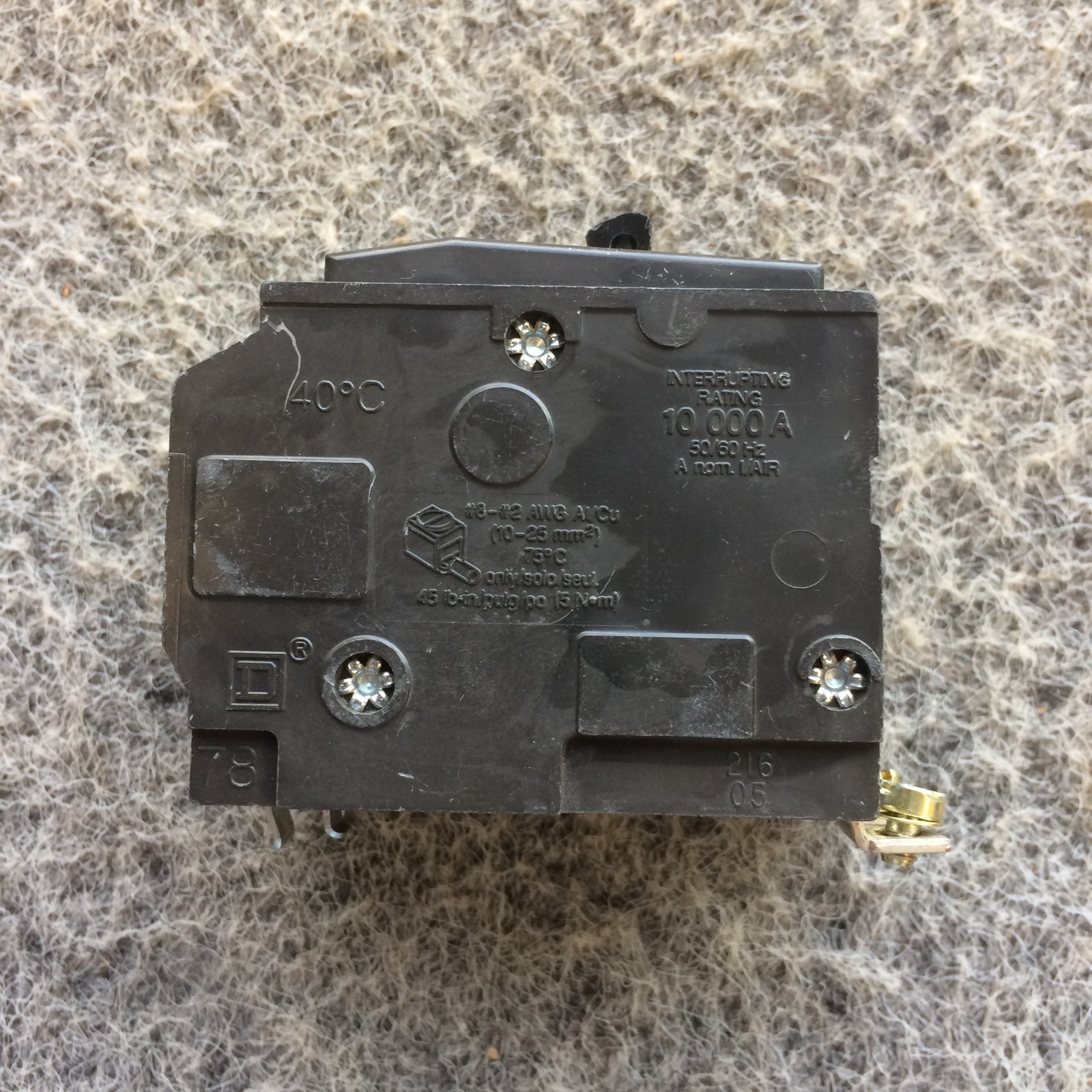 Square D QOB360 60Amp Circuit Breaker 3 Pole 240Vac 10kA *Ships Fast*