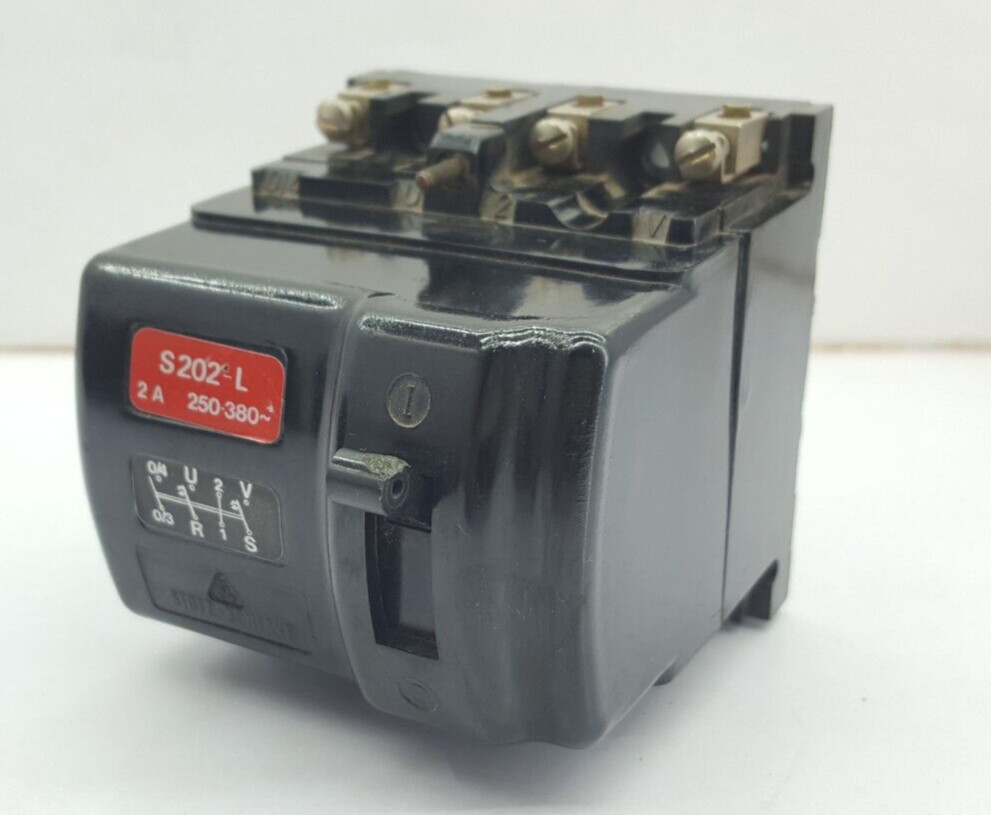 3PCS STOTZ-KONTAKT S202-L 2 AMPS MINIATURE CIRCUIT BREAKER 250-380 / TESTED OK