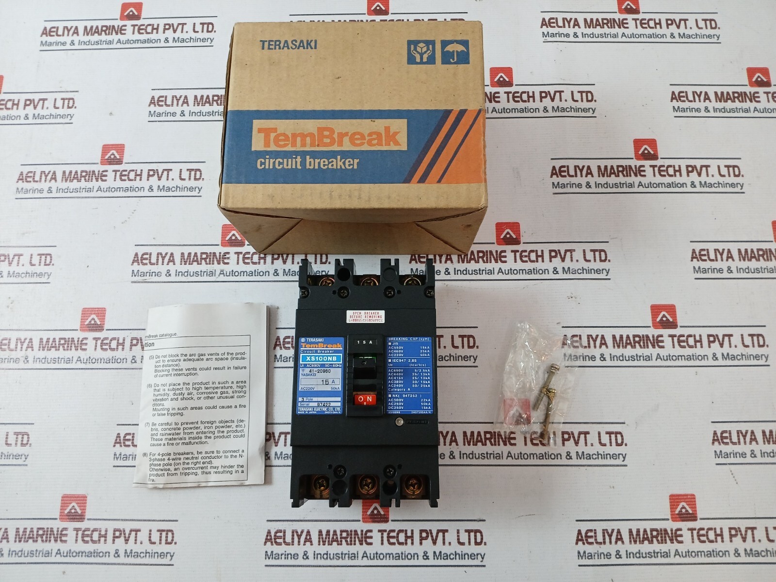 Terasaki XS100NB Tembreak Circuit Breaker 3 Pole AC690V 15A 50~60HZ 41-20960
