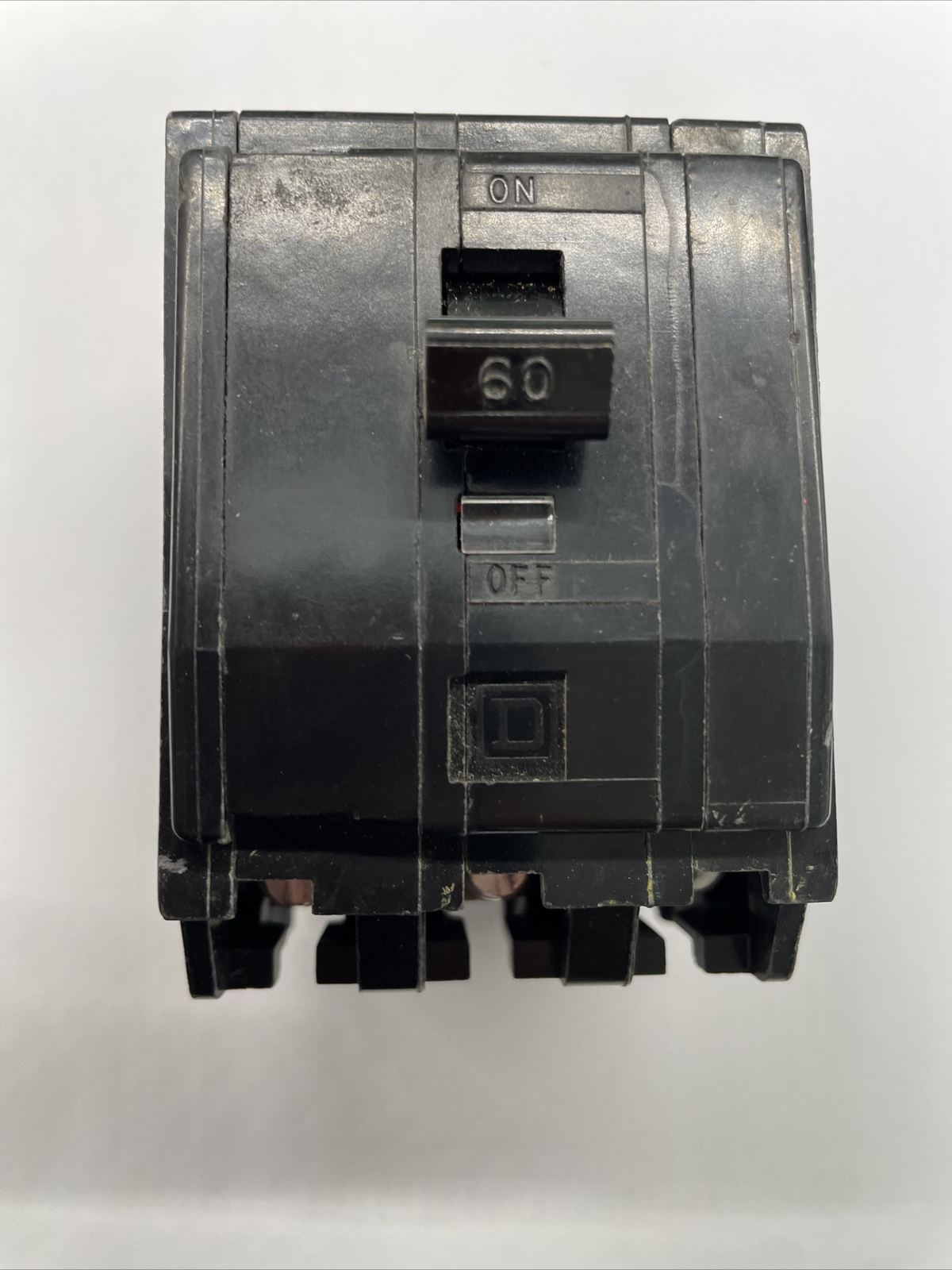 Square D QOB360 3 Pole 240V 10kA 60A Bolt On HACR Type Circuit Breaker
