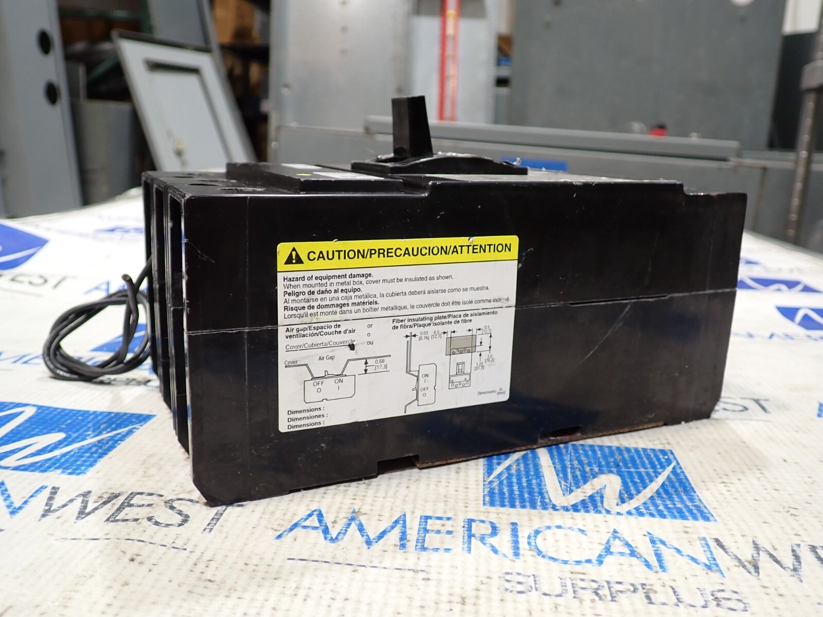 Square D KAL361251021 Circuit Breaker 125 Amp 3 Pole 600V Shunt Trip 120V Tested