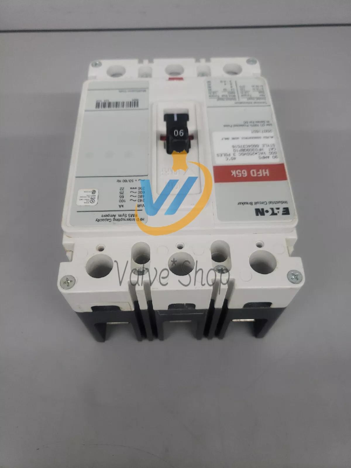 New HFD3090BP10 Circuit Breaker 90A 3P 600V 3PH HFD 65k 3 pole 90 Amp