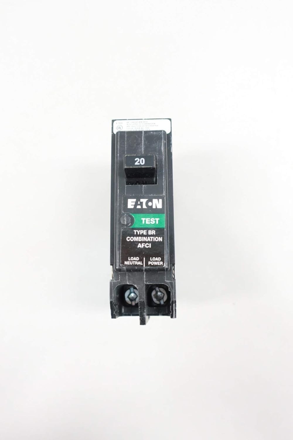 20 amps Combination AFCI Single Pole Circuit Breaker, Black